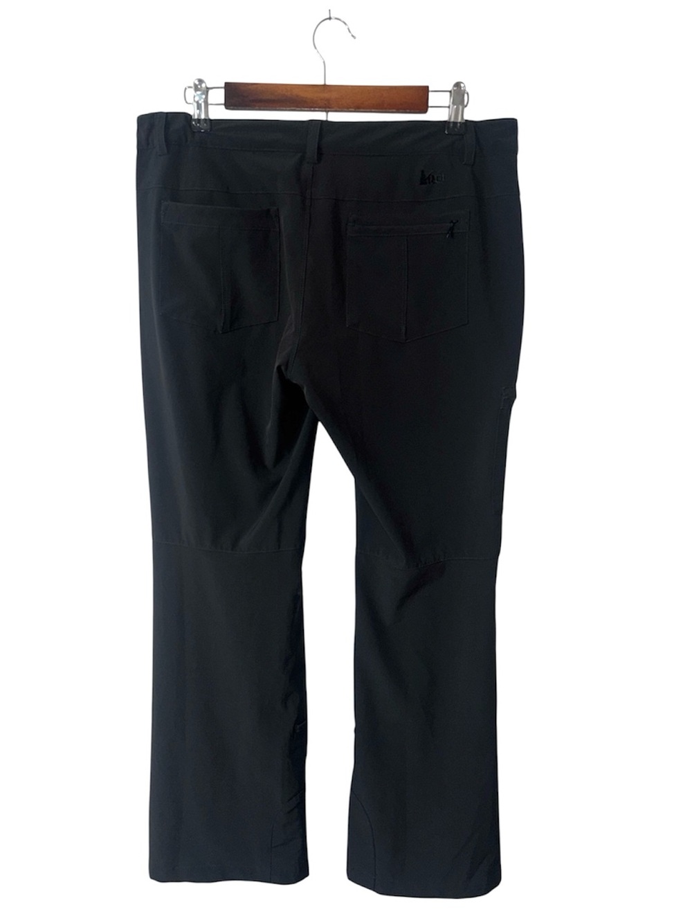 REI Black Lightweight Hiking Pants Cargo Pockets Size 12 Petite - Picture 2 of 5